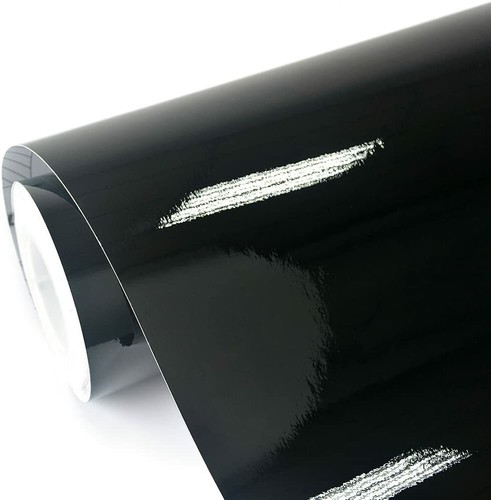 Black gloss vinyl car wrap - vinyl,