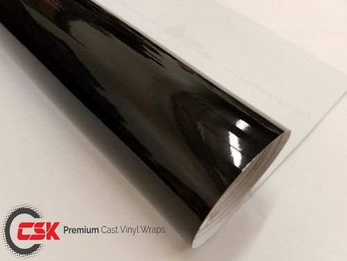 Car wrap vinyl gloss - gloss, black