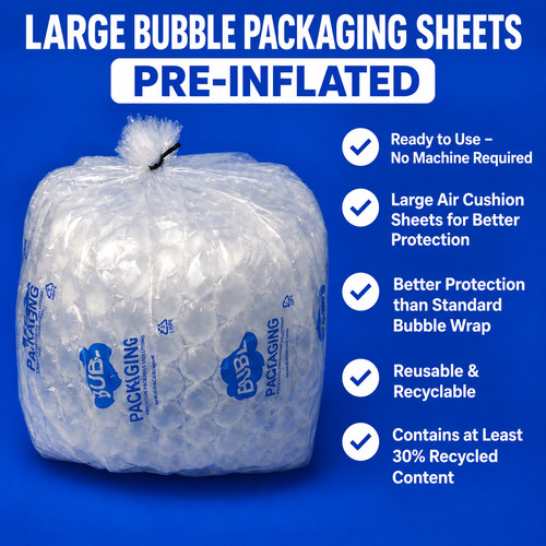 Large bubble packaging sheets - large,