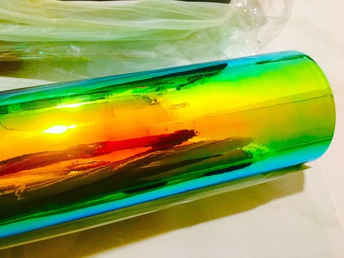 Chrome orange green rainbow - chrome, orange-green