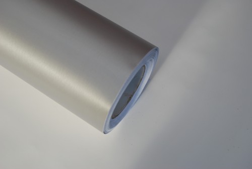Brushed aluminium vinyl wrap - brushed,