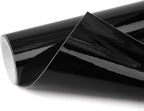 Black gloss vinyl - vinyl, car